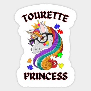 Tourette Beautiful Princess Sticker